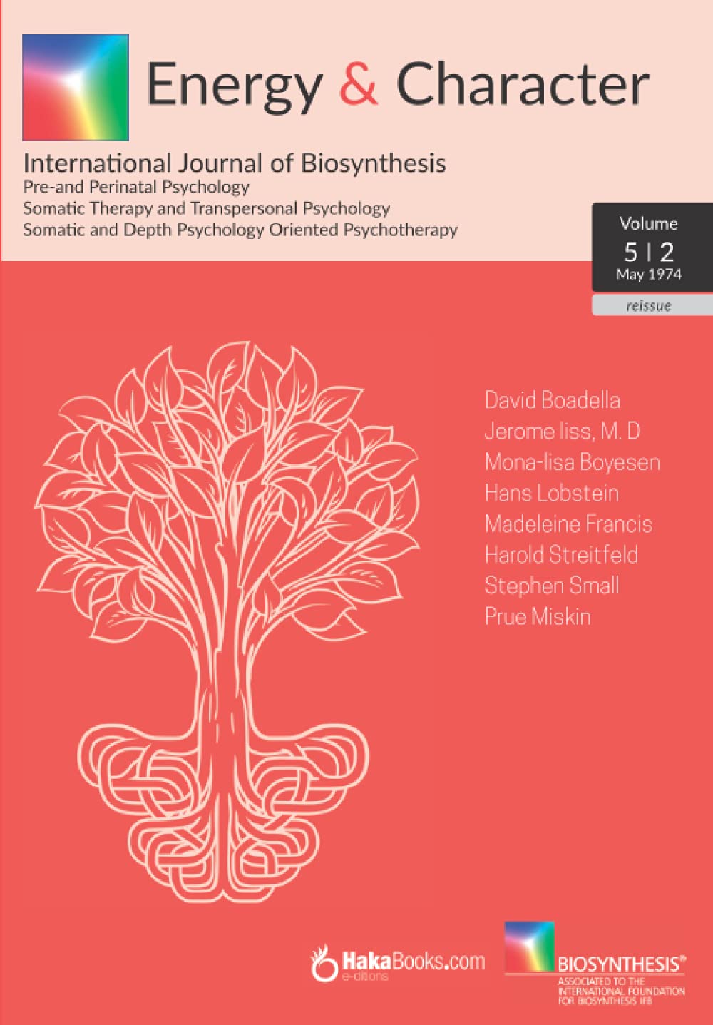 Energy & Character - Volume 5 - N. 2: May 1974 - International Journal of Biosynthesis