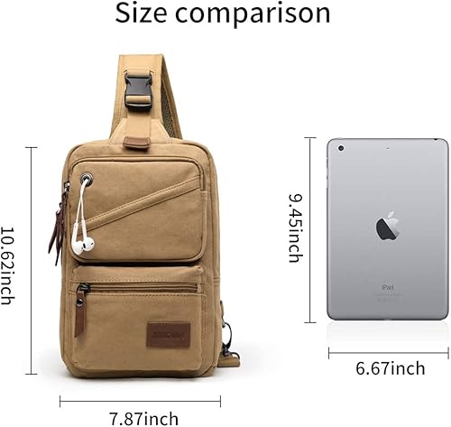 Miniatura 6 de XINCADA Bolso bandolera para hombre, bolso cruzado pequeño, mochila de viaje, bolsa de mensajero para hombres y mujeres
