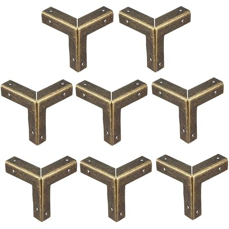 Uxcell Metal Box Corner Protectors Edge Guard Protector 33 X 33 X 33mm