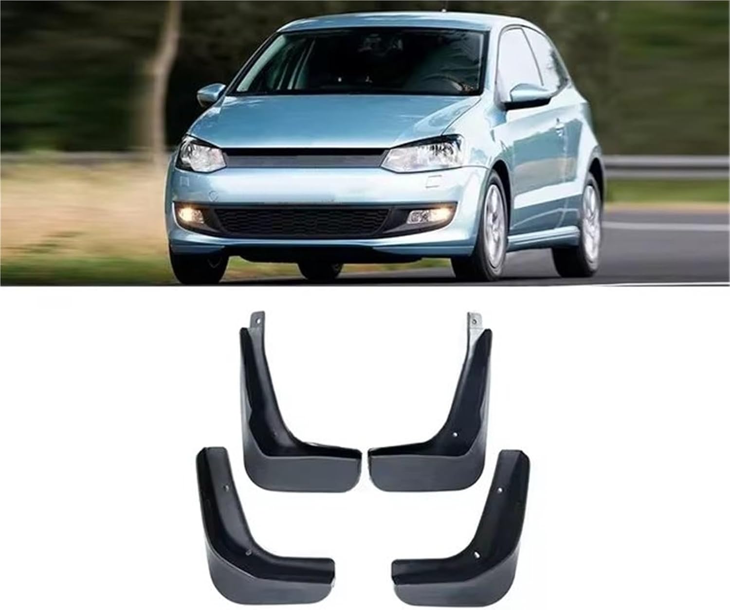 mudflaps Mud Flaps Splash Guards Flap Mudguards Fender Parts for VW for Polo Mk5 2010-2017 6R 6C 61(6C 2015-2017)