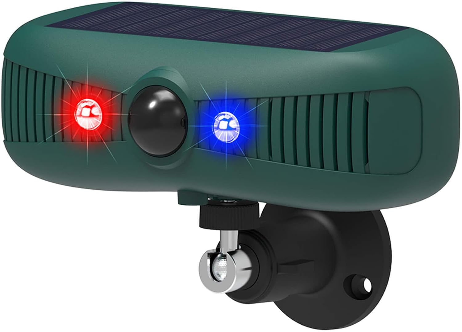 Photo voltaic Movement Sensor Alarm Outside – 2 * 129db Loud Siren, Ultrasonic Waterproof Movement Detector Alarm Indoor, with 4 Working Modes and a couple of Movement Crimson&Blue Activated Strobe Mild, Deter Intruder Quickly