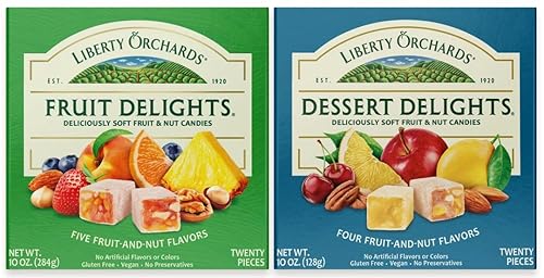 Liberty Orchards Delicias de frutas y delicias de postres, paquete de 20 onzas