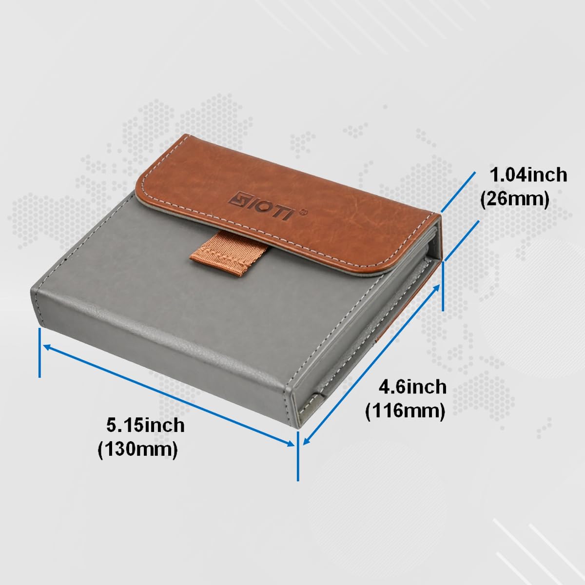 SIOTI Funda cuadrada para filtro de lente de cámara, bolsa de filtro de lente cuadrada, diseño extraíble, material de cuero, hasta 3 piezas, compatible con filtros de lente cuadrados de 100 mm x 100