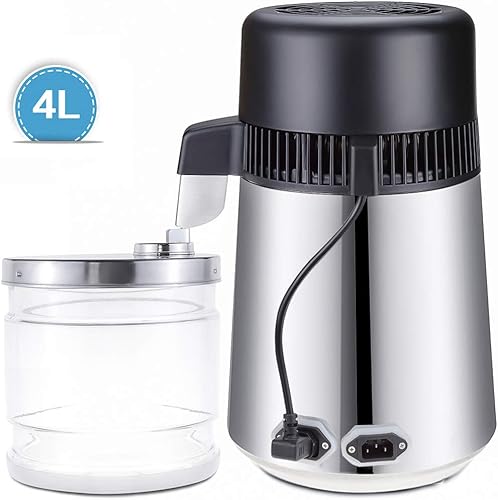 Miniatura 5 de uso puro de la oficina en casa del filtro del acero inoxidable del purificador del destilador del agua 4L