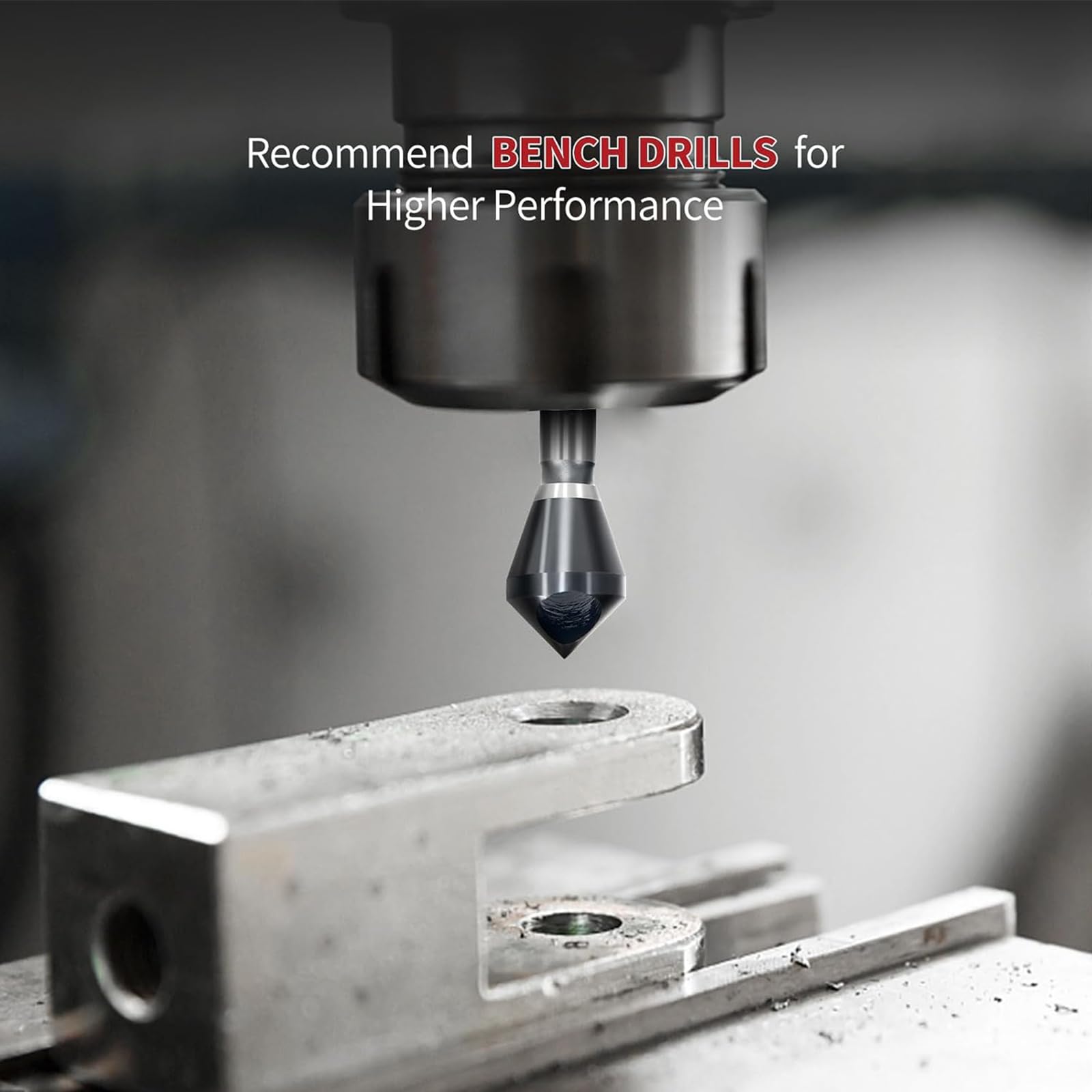 Rarapop M35 HSS Cobalt Countersink Drill Bit with Ultra TiAlN Coating, Single-End Countersink Chamfer - Image 3