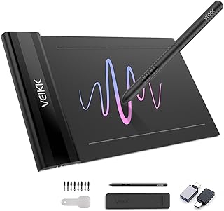 OSU！Tablet VEIKK S640 6x4 inch Digital Drawing Pen Tablet Battery-Free Pen (8192 Levels Pressure)