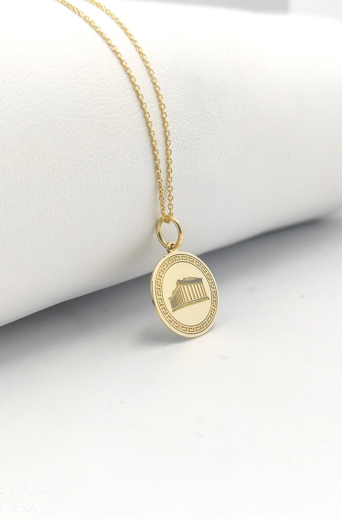 LKBEADS Collana con ciondolo a forma di tempio del Partenone |LK_NLC_00276