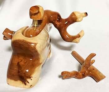 ケン拳　ヘラブナ万力　創作 Amazon | ヘラブナ万力 天然木崖柏 大砲型万力 へら用品 竿枕袋