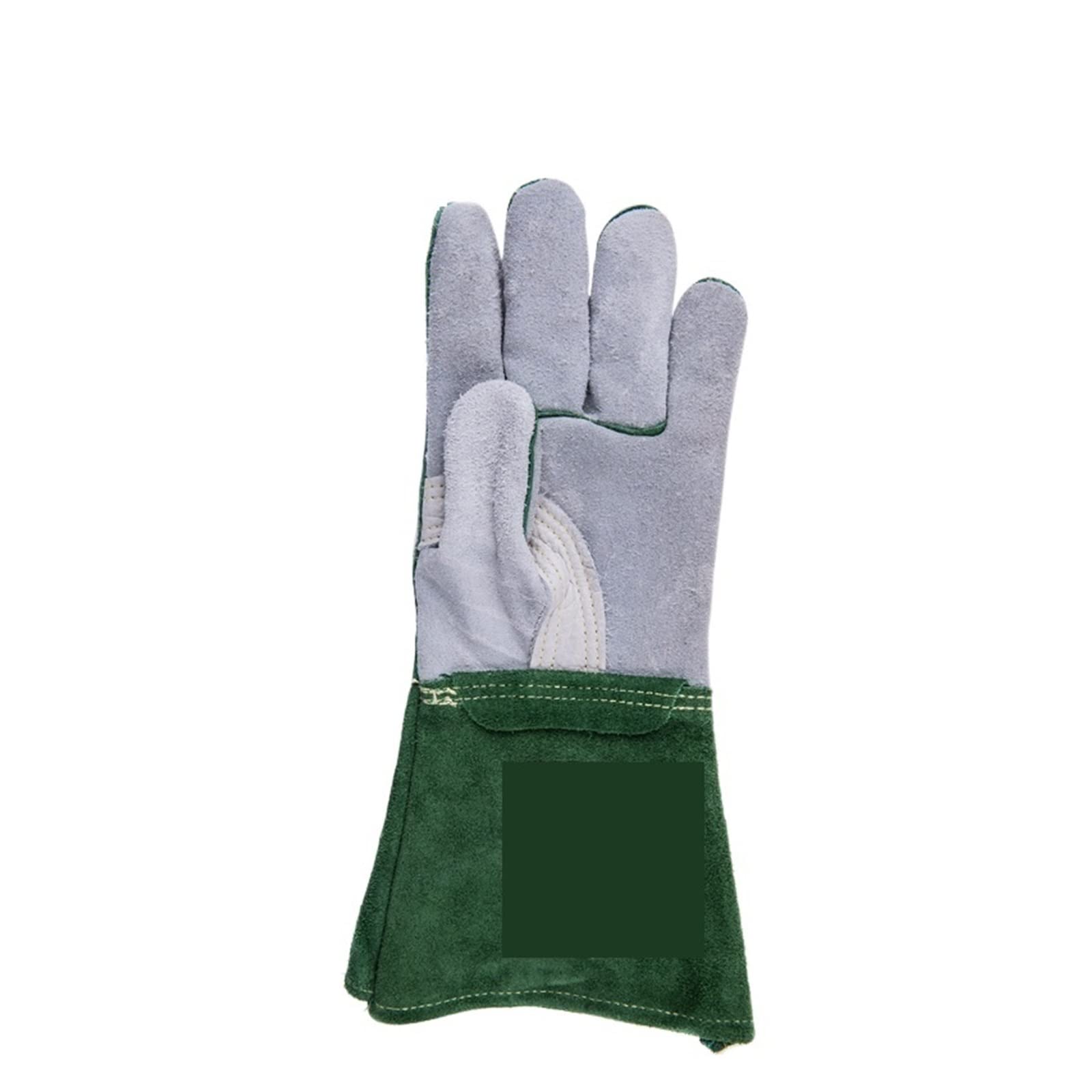 Welding Supplies Welding Hand Welder Gloves Lengthened Wear-Resistant Thickening Protection Gloves Welder's Gloves(L)