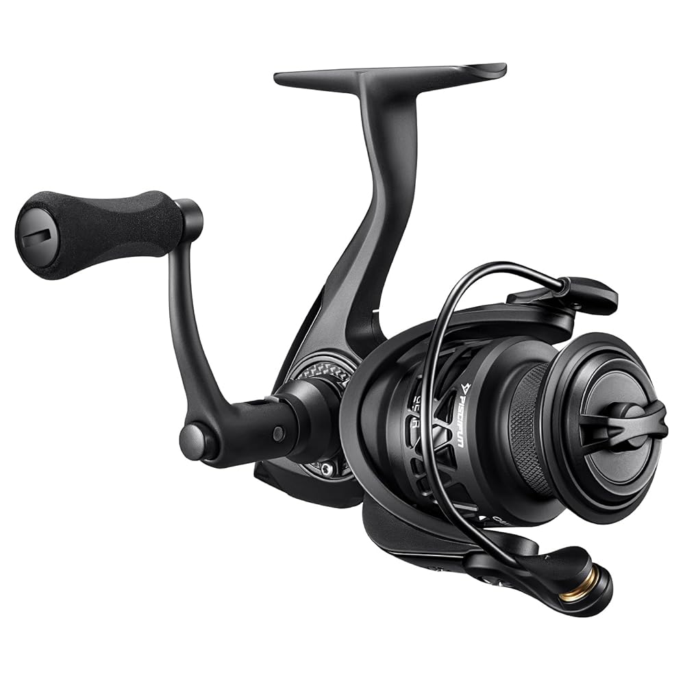 Piscifun Carbon X Spinning Reel, 5.1oz Ultralight, Folding Handle, Carbon Fiber Frame & Rotor, 5.2:1 Gear Ratio, 10+1 Shielded BB for Smooth Powerful Fishing, 500 Series