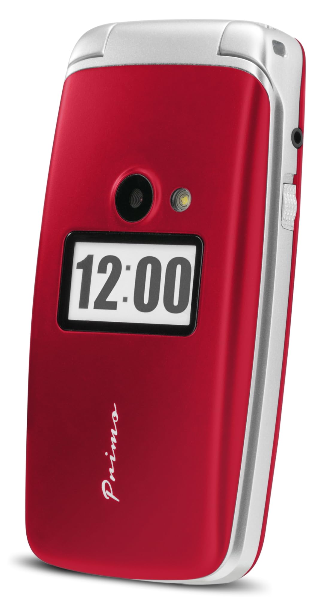 Primo 360014 by Doro Großtastenhandy mit Tischladestation rot