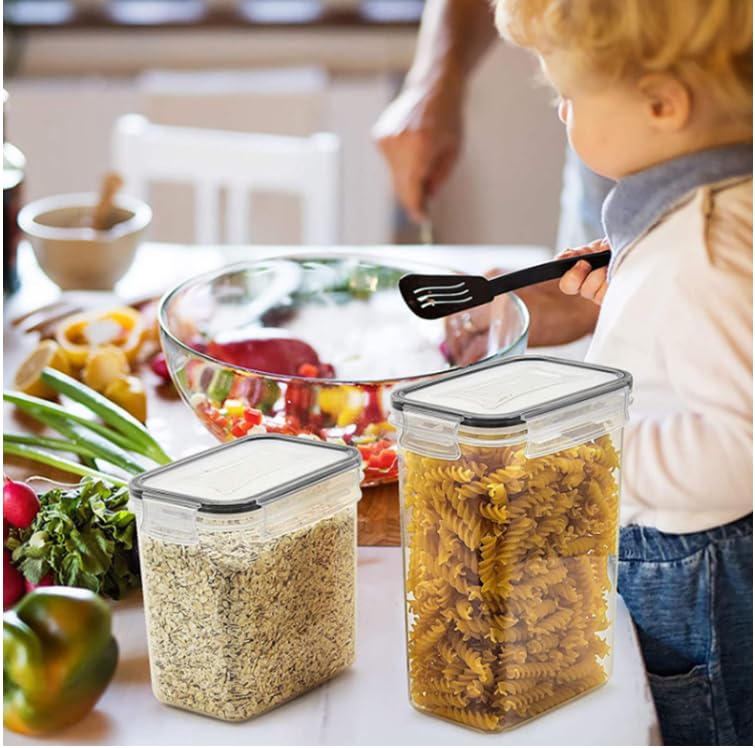 Amazon.co.jp: 気密食品保存容器セット - 4点 キッチン パントリー