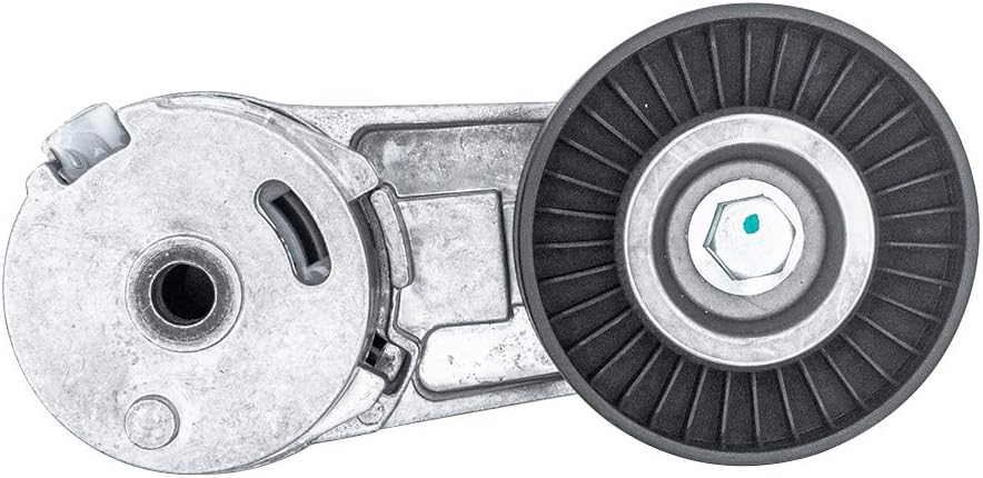 HICKS 38177 Drive Belt Tensioner Assembly with Pulley fit for 2004-2008 Chevy Malibu (L4 2.2L), 2008-2012 Chevy Malibu (L4 2.4L), 2006-2011 Chevy HHR, 2002-2007 Saturn Vue (L4 2.2L)