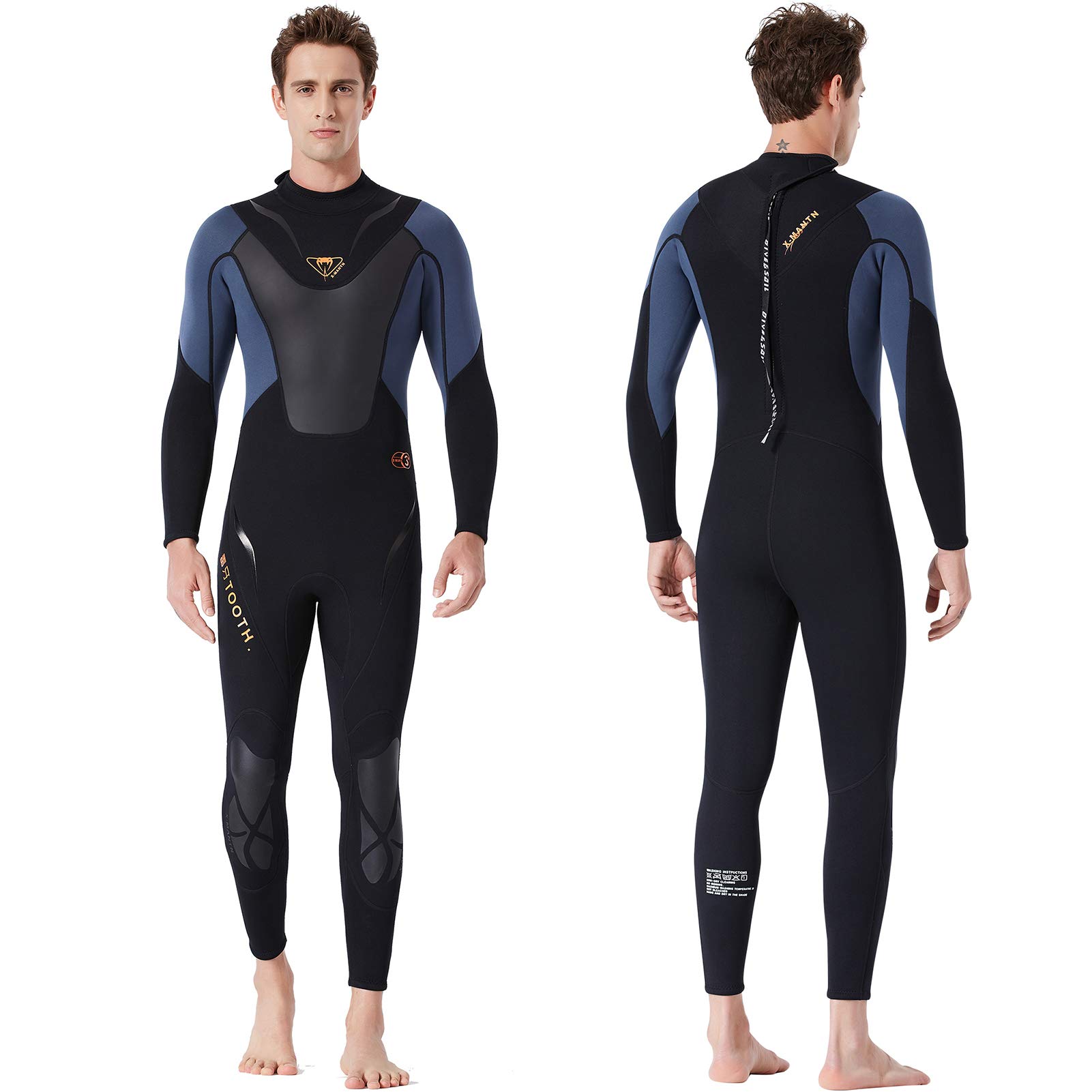 Buy Owntop Wetsuit Women Men 3mm Full Diving Suits Long Sleeves Back