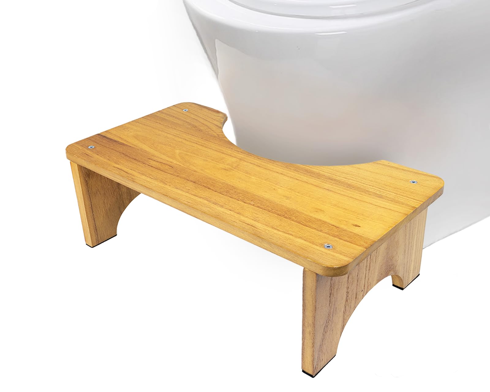 Wooden Toilet Stool,Toilet Step For Bathroom,Squatty Potty for Adults,7Inch Height.
