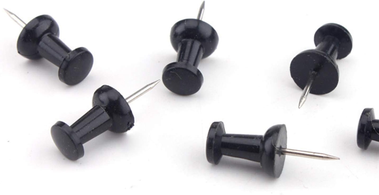 DIY Seamless Nail,Invisible Security Screws,Push Pins Thumbtack 20 Black pushpins Standard map Pushpin Stationery Round Head Small Triangle Transparent tack Usual and Practical Fasteners