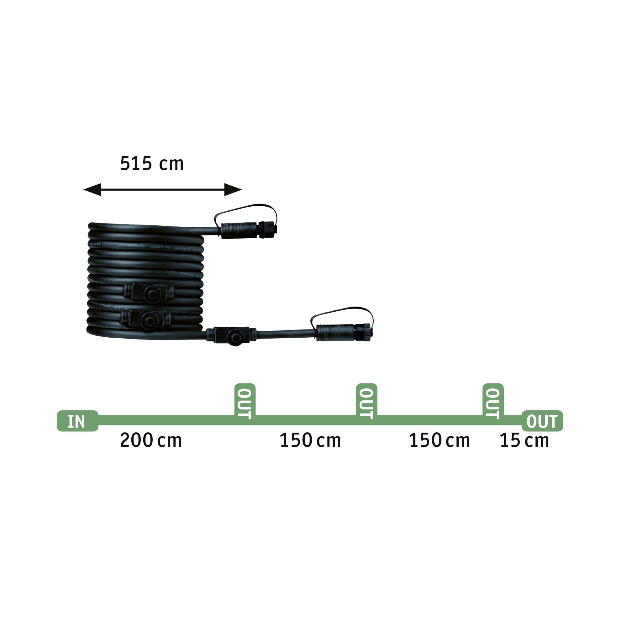 Paulmann 93689 LED Plug & Shine Luminaire d'extérieur Sting incl. 3x6 watts gradable Piquet à planter Anthracite Luminaire de jardin Alu Extérieur 3000 K