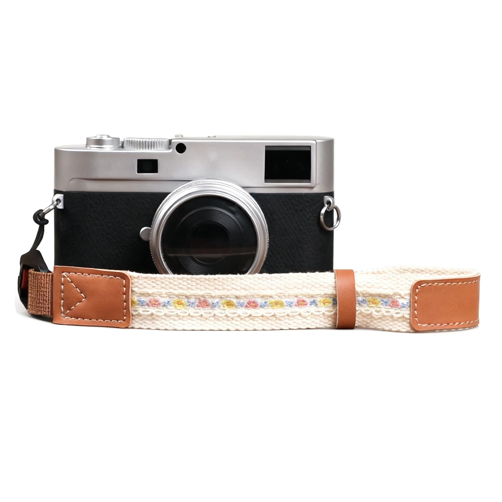 Flyiodfcxv Yellow Camera Strap, Cotton Camera Wrist Strap With Leather Adjustable Ring, Soft For Photography, Lightweight