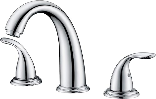 Vista 20 de sumerain Grifo de bañera romana de dos manijas níquel cepillado con válvula, alto flujo