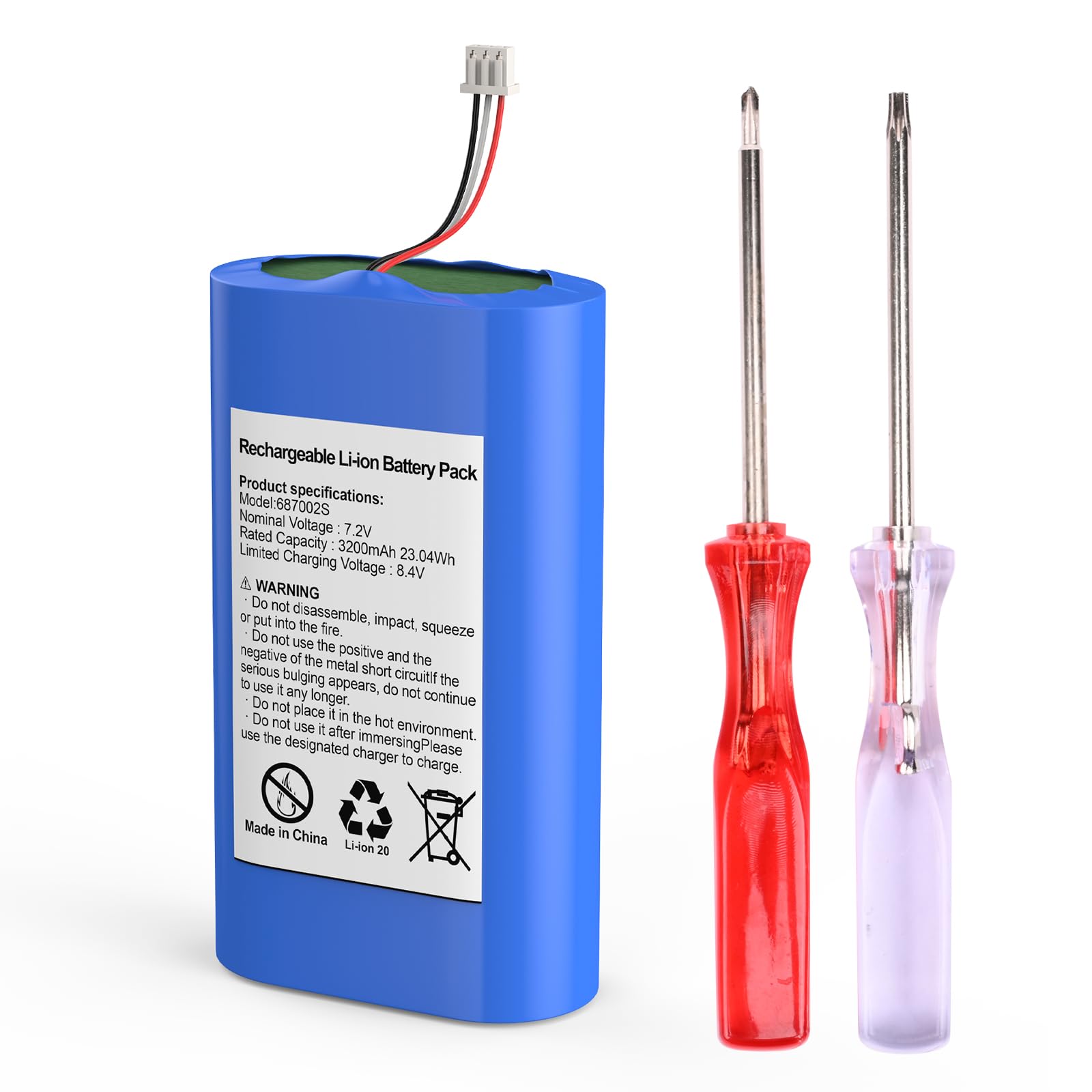 Rechargeable Battery Compatible With Wyze Video Doorbell Pro