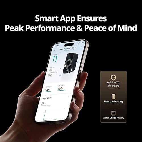 Miniatura 7 de VIOMI Purificador de agua alcalina de ósmosis inversa M1 pH+, para debajo del fregadero, sin tanque RO, NSFANSI 372 probado por ETL, control y