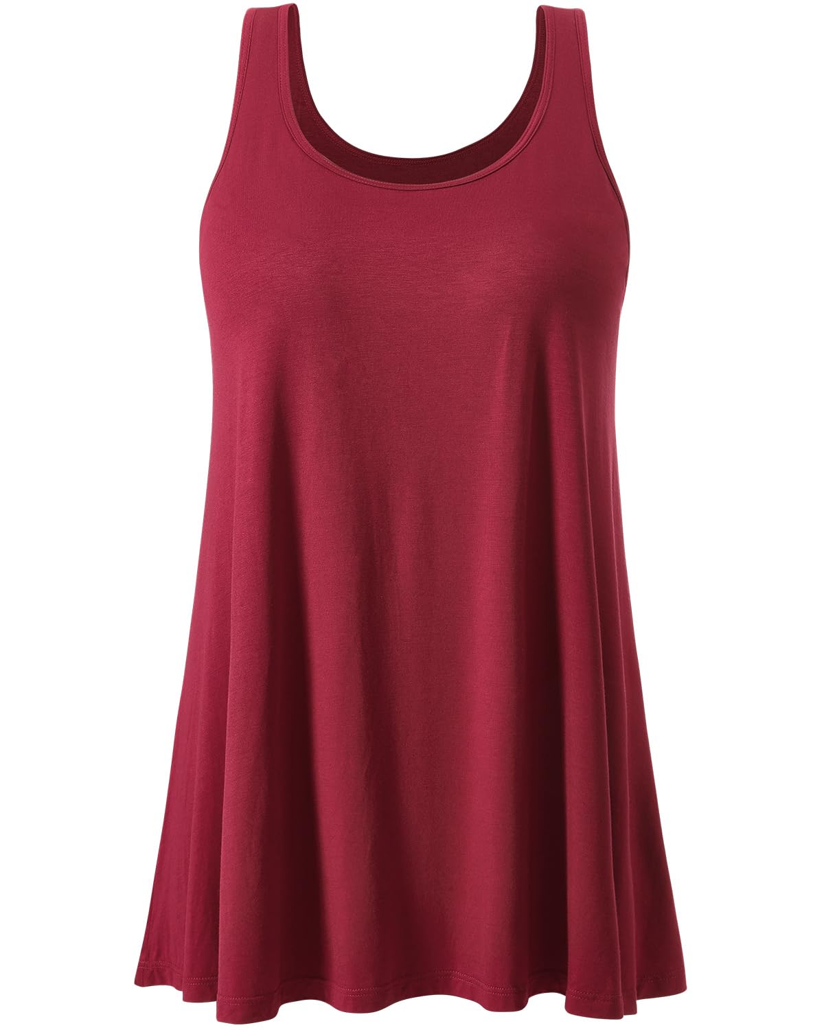 Vislivin Tank Top for Women with Built in Bra Loose Fit Tanks Flowy Plead Camisole for Workout Travel