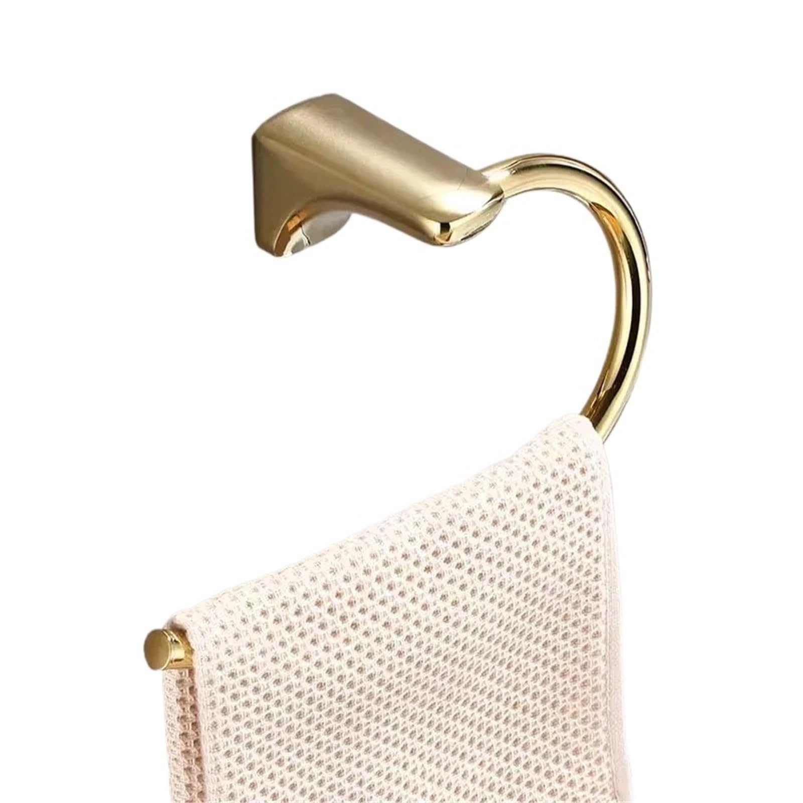 Bathroom towel rail Gold Towel Hanger Wall Mounted Black Rack Bathroom Brass Gray Bar Rail Chrome Holder(Gold)