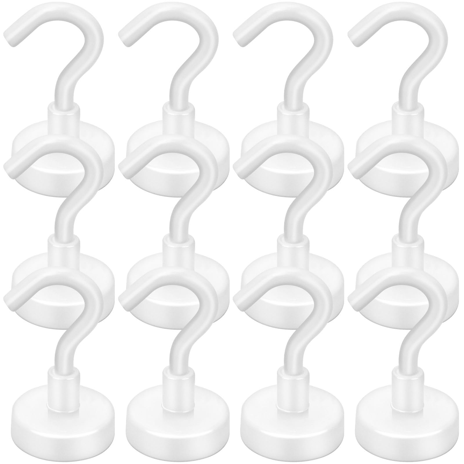 Ganchos magnéticos de almacenamiento for pared y techo refrigerador, 6 uds