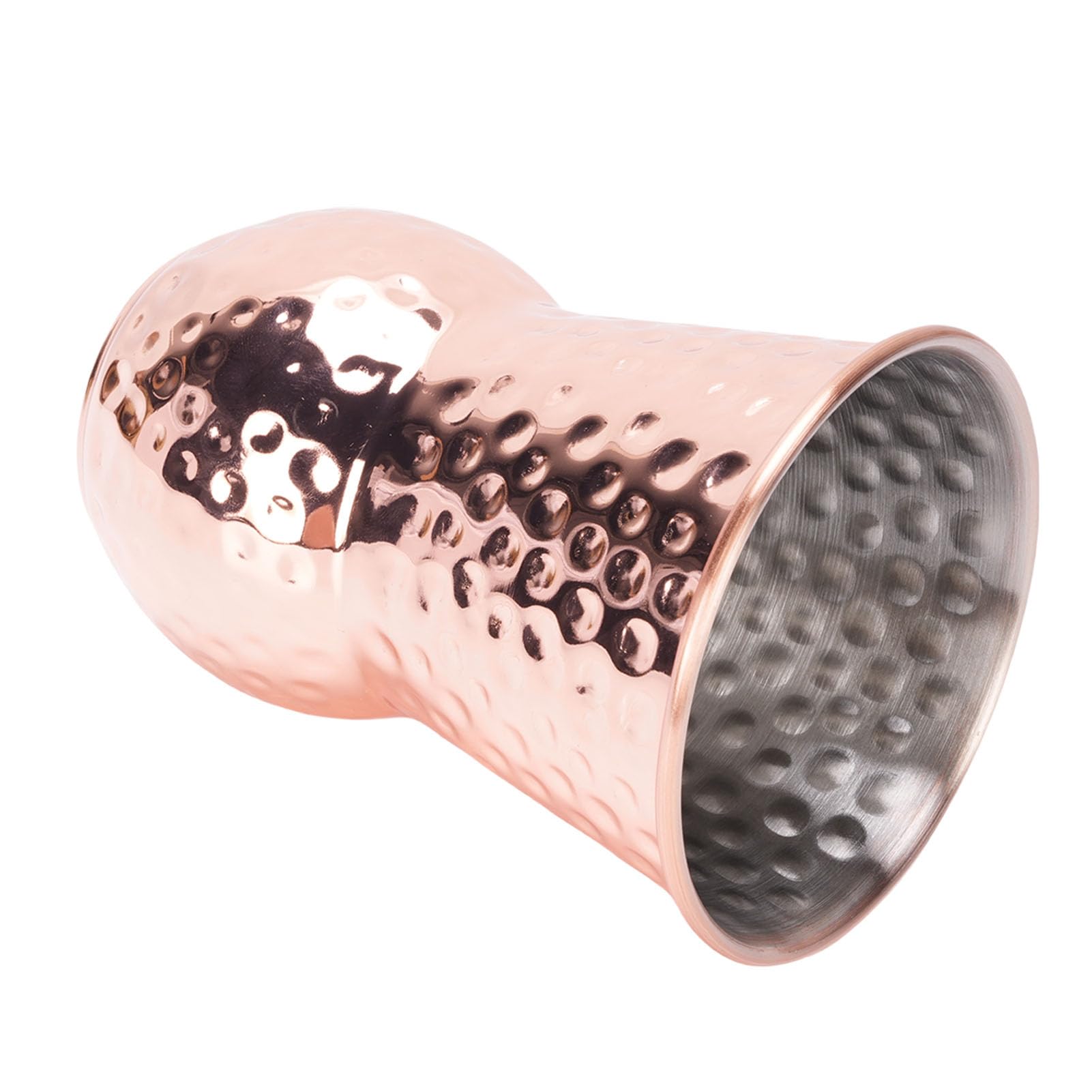 Taza Martillada Elegante Oro Rosa Taza de Acero Inoxidable de 400 Ml con Acabado de Lujo 1