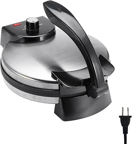 Miniatura 7 de 1100 W eléctrico para panqueques plancha antiadherente tortillas fabricante para la familia y al aire libre cocina cocina hornear aparato primavera