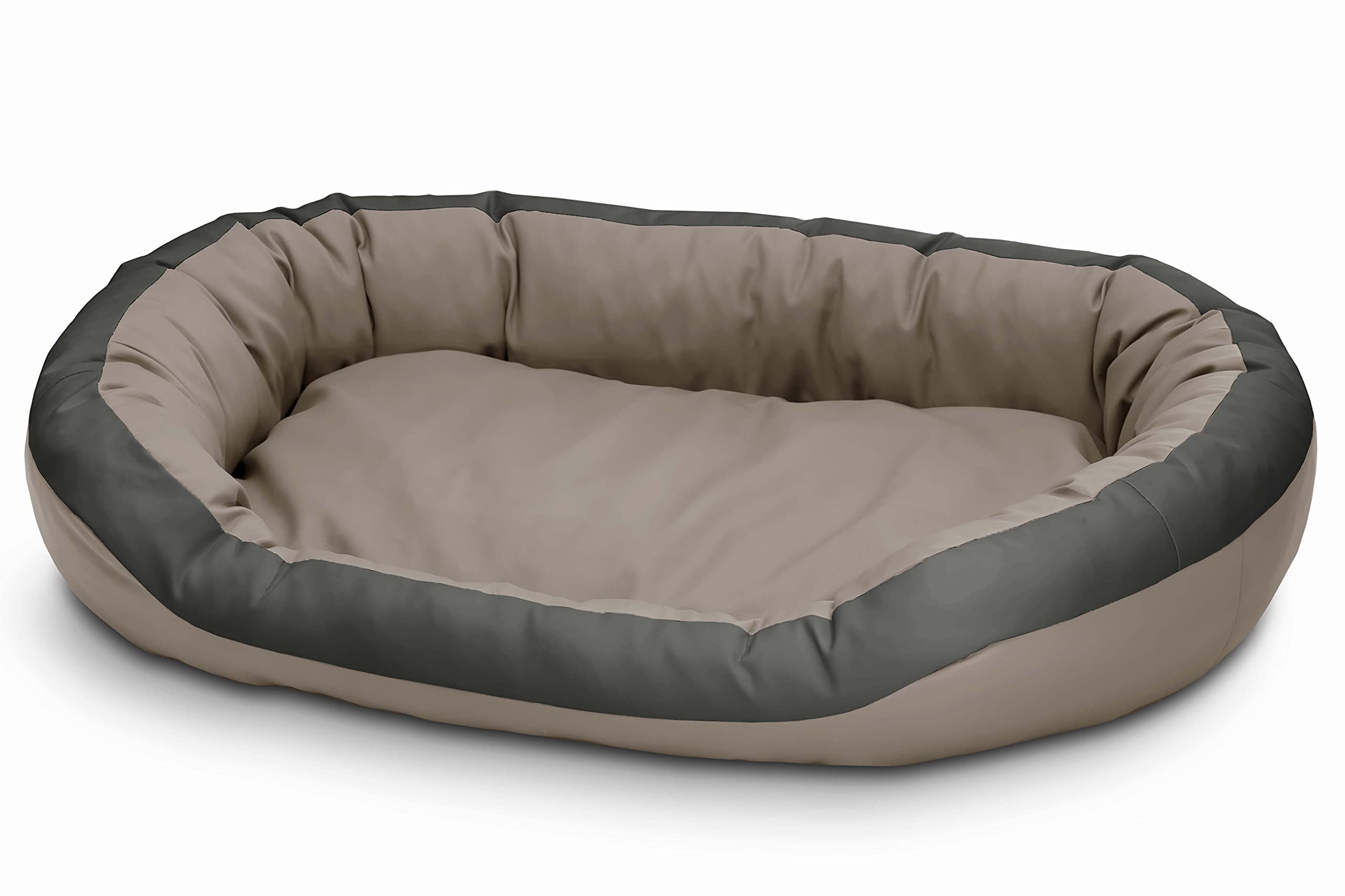 Cama para perros de cuero ecológico, suave para perros medianos y grandes, cama mullida para perros, sofá Luxus XL/XXL