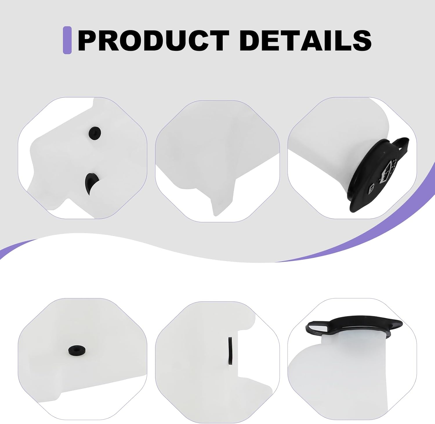 CarPartsDepot Washer Tank Reservoir w/o Pump Compatible with 1999-2007 Chevy Silverado / Avalanche / Suburban / Tahoe & 2002-2006 Escalade & 1999-2007 GMC Sierra / Yukon GM1288106