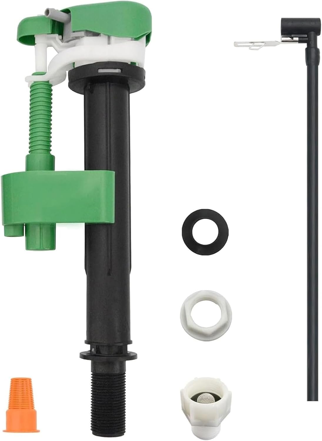 Toilet Fill Valve Replacement Part Compatible With TOTO Vintage Supply Valve, G1/2 Connection with G3/4 Adapter, Filter & Supply Tube, Fits TTSU8130A, WC Repair Accessory