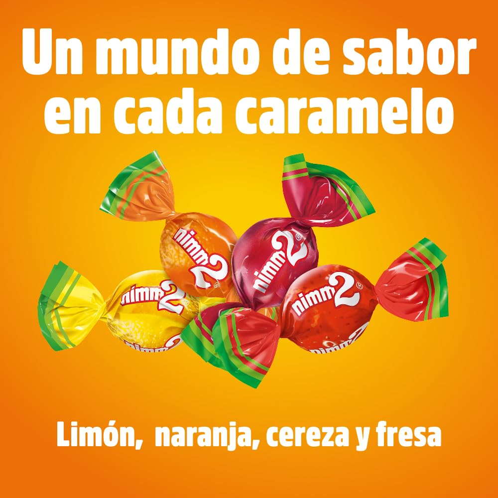 nimm2 Soft Caramelos Masticables Rellenos de Zumo de Frutas con Vitaminas Bolsa 800g