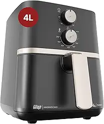 WAP Fritadeira Elétrica Air Fryer FAMILY 4 Litros, Temperatura Ajustável, Duplo Revestimento Antiaderente, 1500W 127V