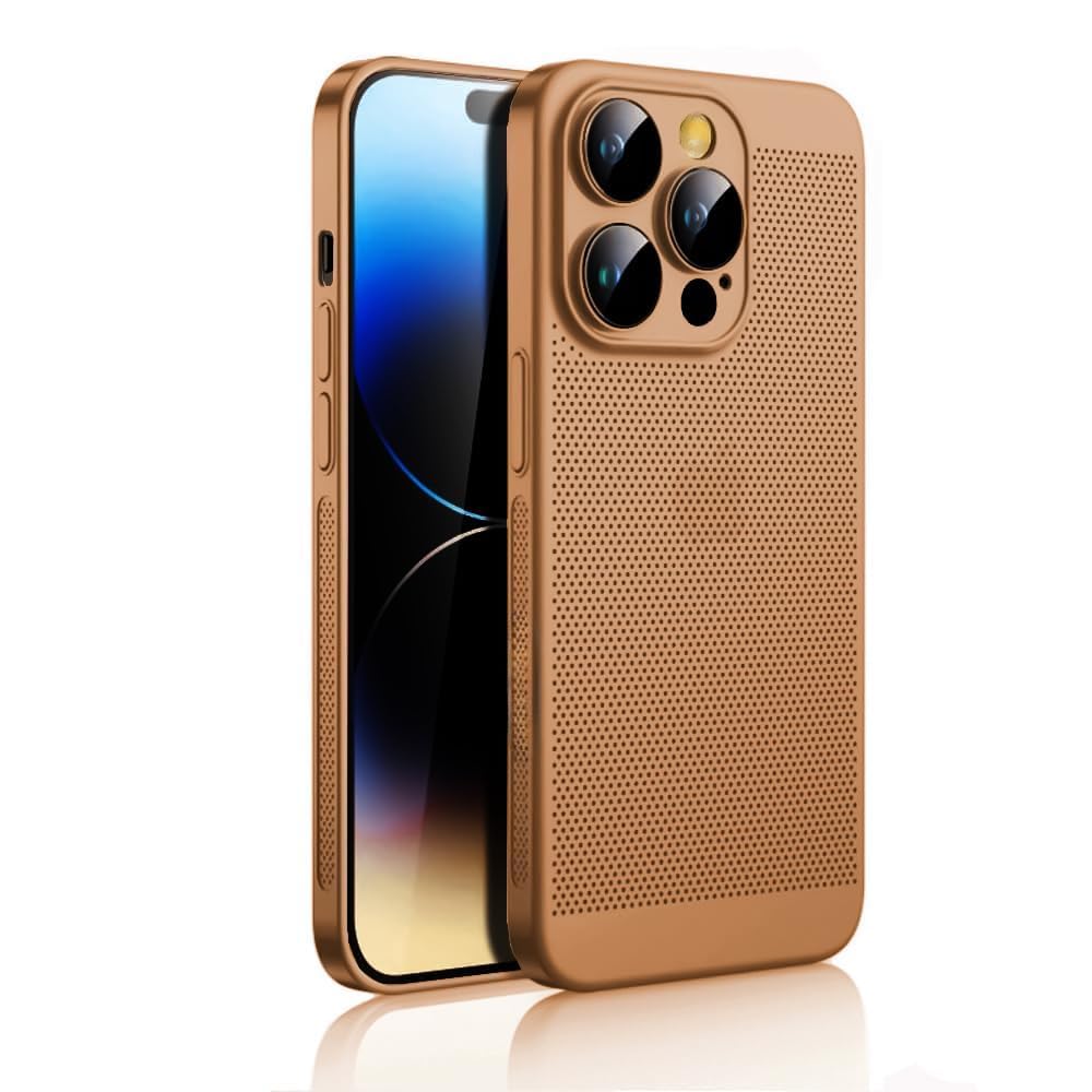 Dl3 Mobilak Case For iPhone 11 Pro Max 6.5-Inch Heat Dissipation Case with Built-in Camera Lens Protector Slim Fit Breathable Cooling Anti-Fingerprint Hard PC Back Shockproof Cover
