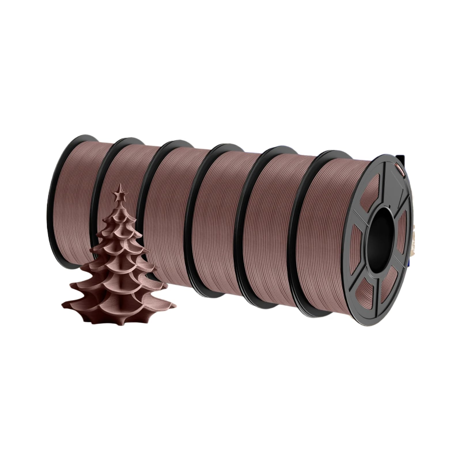 6 Rolls Holz PLA 3D-Drucker-Filament 1.75mm(6CW)