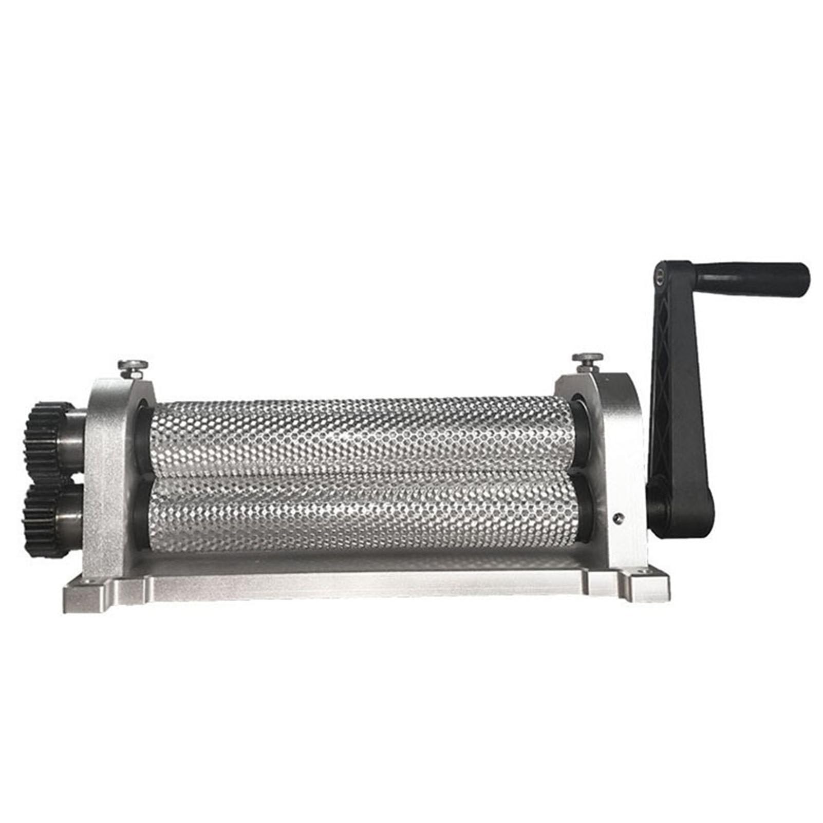 Oiyekntd Manual Beeswax Comb Foundation Roller Mill,280mm Beeswax Roller, Aluminum Alloy, Portable Bee Wax Press, Beekeeping Tools for Producing Honeycomb Backyard Hobbyist & Small Apiary 5.4mm