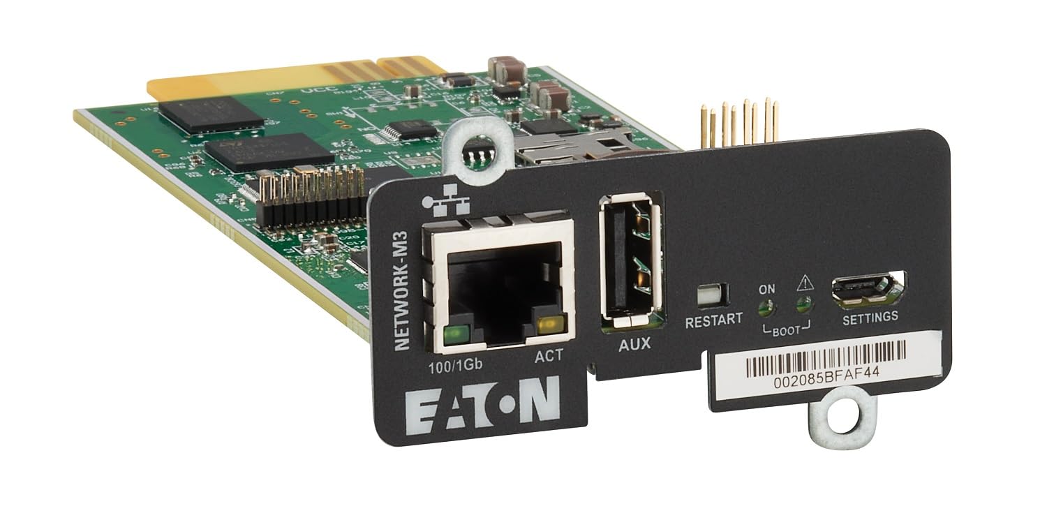 Eaton Carte réseau Gigabit Network-M3 + Sonde environnementale EMP Gen 2 (NETEMP-M3 Bundle)