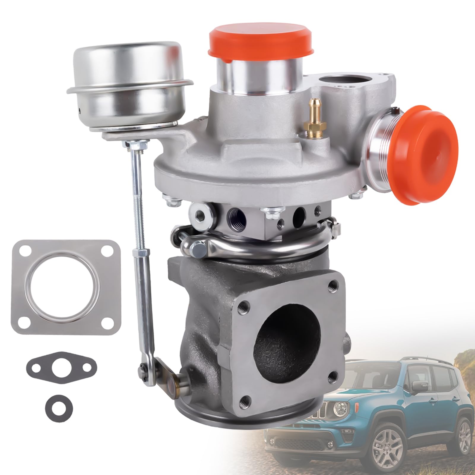GT1446 Turbo Turbocharger Fit for 2013-2023 Dodge Dart Fiat 500 Jeep Renegade 1.4L, Replaces 04892938AB 04892938AC 799502-0001 799502-5001