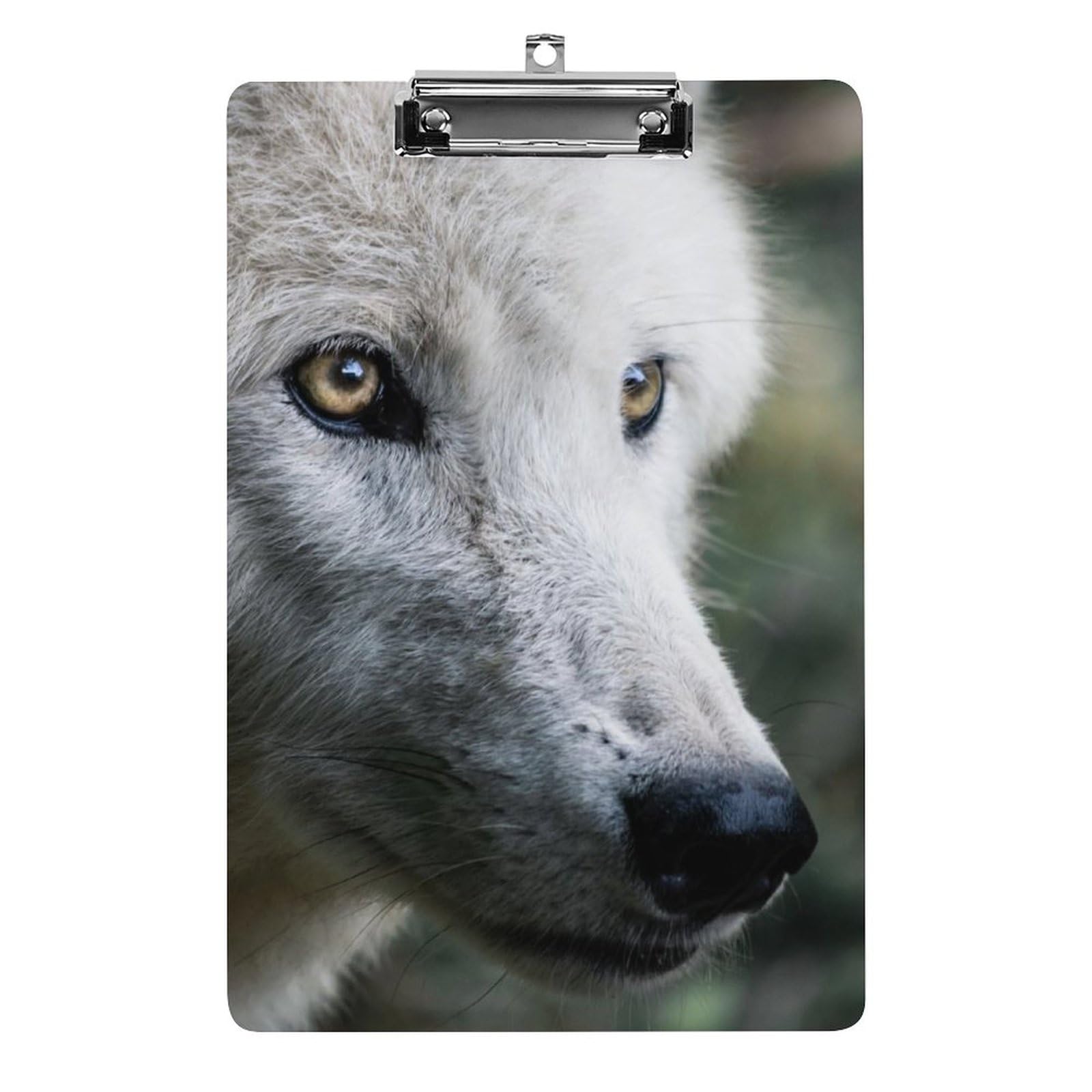 Porte-bloc Loup Blanc A4 pour écrire sans table au bureau - 8