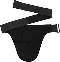 Vista 1 de Funda para bolsa de ostomía, cinturón de ostomía ajustable para hombres y mujeres, ligera, transpirable, soporte para bolsa de ileostomía para Negro