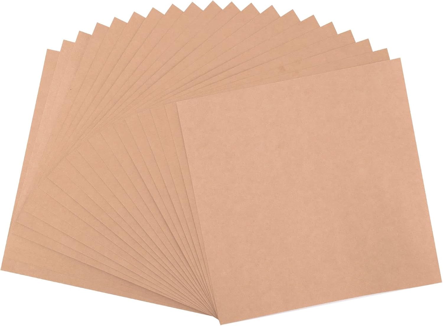 Vaessen Creative Florence Smooth Cardstock, Light Kraft Brown, 216 Grams, 12x12 inches, 20 Sheets, for Scrapbooking, Card Making, Die Cutting and Other Paper Crafts, 30,5x30,5cm