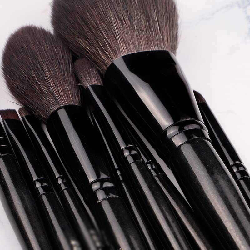 Pearlescent-Black-Series-Cosmetic-Brush-Set-Brush-Complete-Beginner-Portable-10-Makeup-Tools