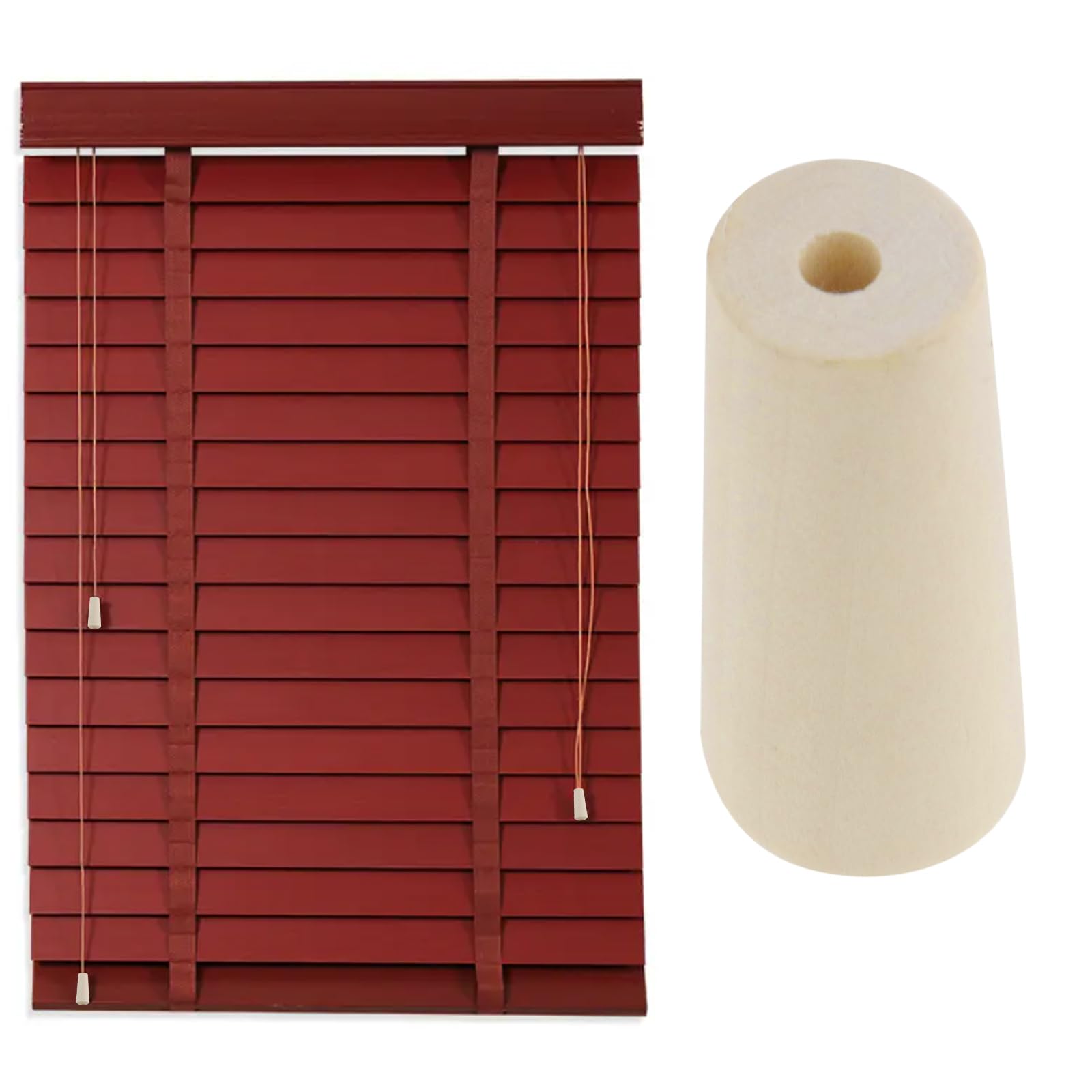 4 Pièces Lot De Boutons De Tirette Pour Store Bois Avec Embouts De Cordon Bois Utilisables Pour Cordon De Store Et Tirettes De Rideau 90867672