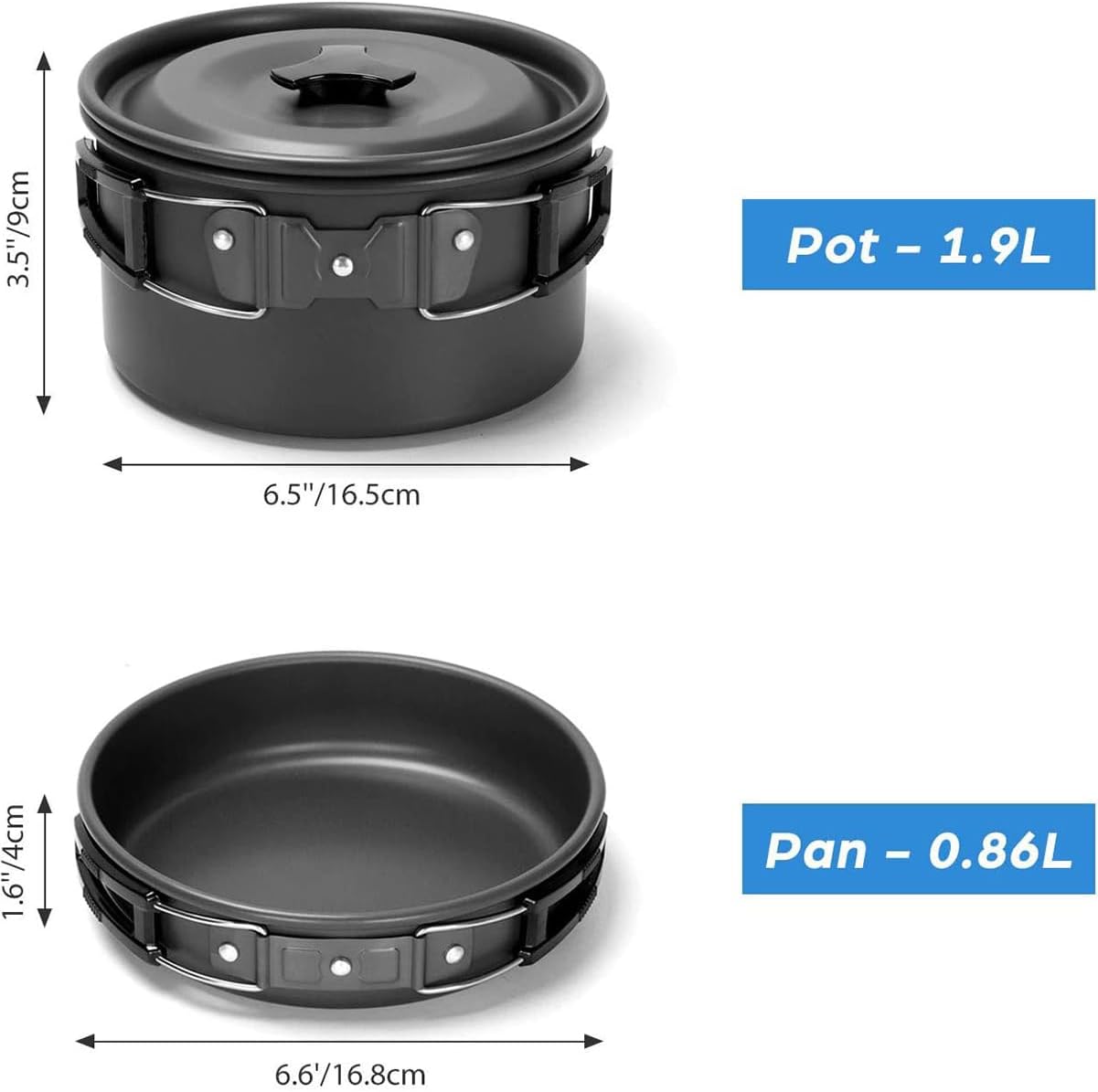 Camping Cooking Utensil Set, Portable Folding Picnic cookware Combination, Outdoor teapot, Suitable for Outdoor self Driving Camping and picnicking