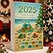 Sea Glass Christmas Tree Advent Calendar 2025,24 Days of Ocean Themed Holiday Surprises, Christmas Countdown Calendar,2D Mini Natural Sea Glass Xmas Tree Ornaments,Holiday Decor Gifts (A)