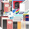 Gilprop 10 Set Middle and High School Supplies Kit, 51 Pcs Per Set Back to School Supplies College Bundle Essential Stuff Bulk Stapler Notebook Calculator for Senior Student Teen Classroom
