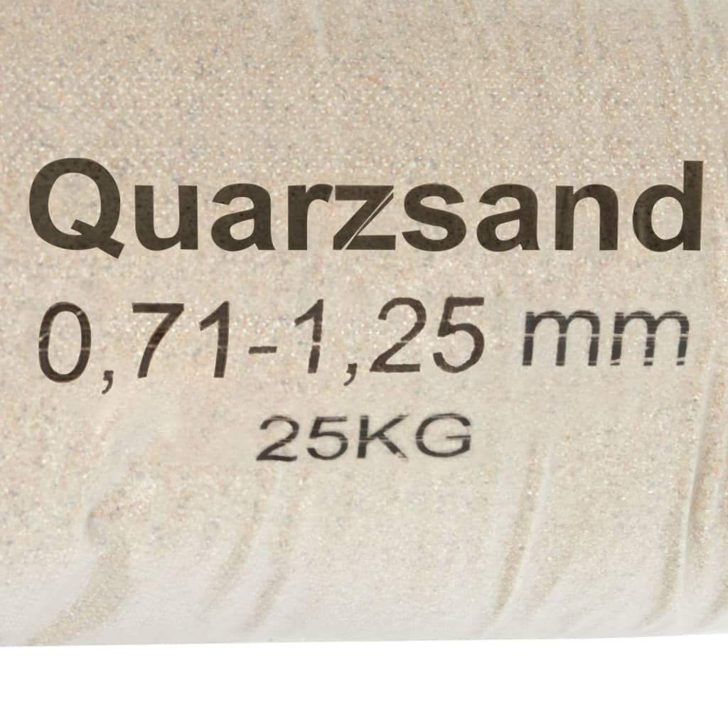 vidaXL Sabbia Filtrante 25 kg 0,71-1,25 mm