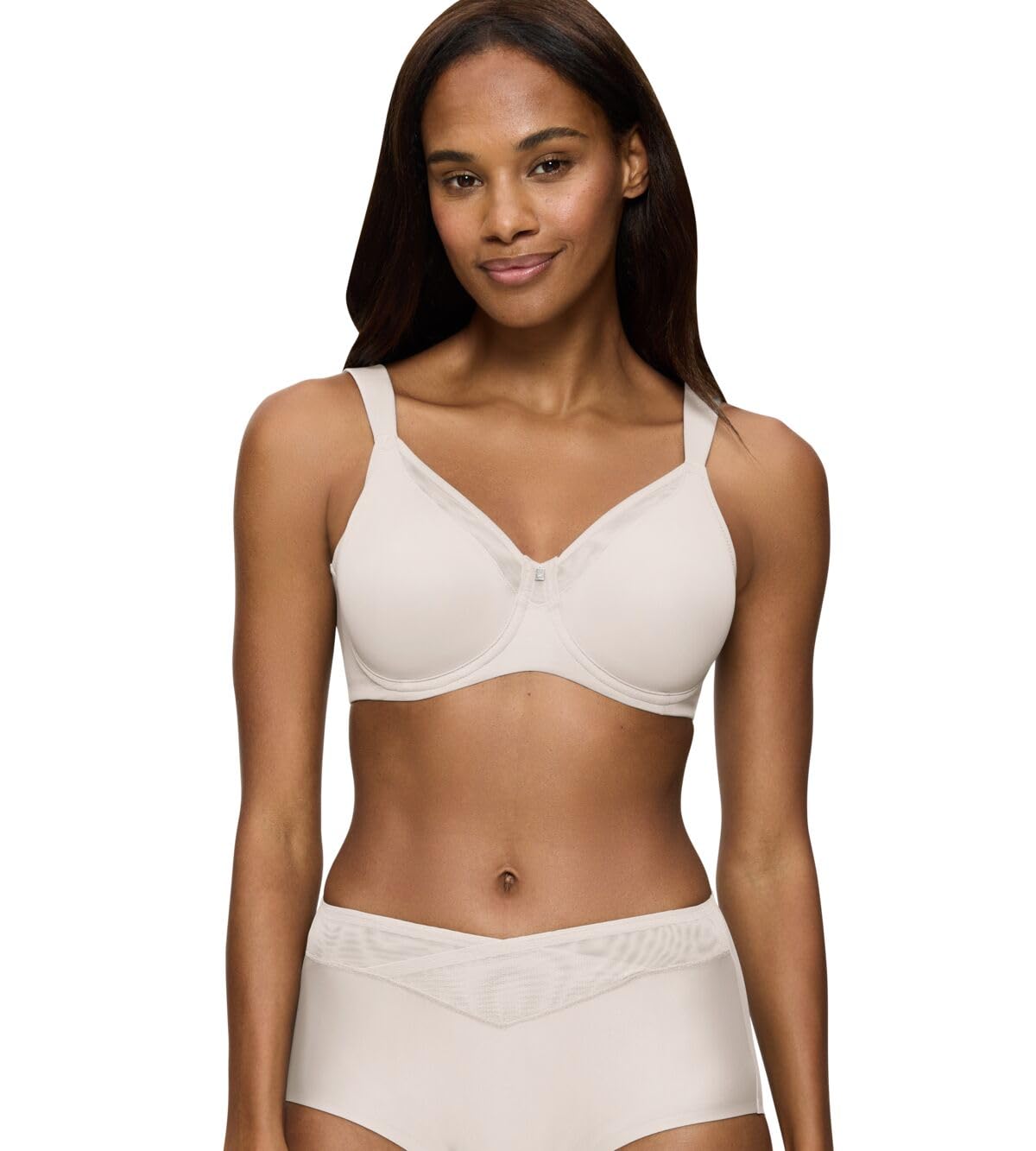Triumph - True Shape Sensation T W01 - Women's - Minimiser Bra - Wide Straps - Underwear - Opaque, Ivory (Fresh Powder), 34C